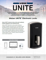 Thumbnail for Literature PDF Weiser UNITE Electronic Lock Sell Sheet